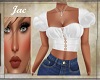 ~J ~PEASANT TOP WHITE