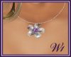 Lavander flower necklace