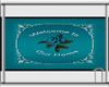 Teal & Lace Welcome mat