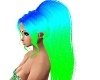 Green/Blue glitter Hair