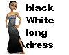 black White  long dress