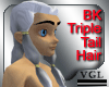 BK Triple Tail Hair Grey