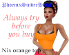 Nix orange top