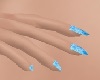 Nails double blue