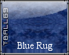 blue flowers rug