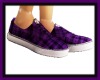 F/Purple Plaid Shoes