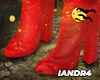 Halloween Red Boots