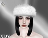 XV | White Fur Headband