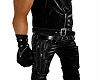 Punk Black Leather Glove