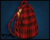 w. red backpack