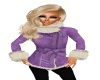 Lilac fur jacket