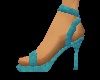 Teal Spike Heel