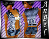 L$A Stud Denim Vest Blue