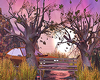 Fall Forest Car Travel