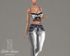 Silver Lux Jean Set
