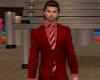 ! Red NoVest Tie Suit 1