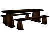 Wooden Benchs w/ Table