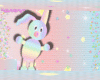 Colorful bunny rabbit