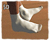 $D - White Socks Long