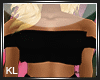 [KL] Black Crop Top