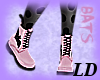 Pink Blush Bats Boots