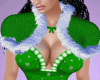 Xmas Fur Shrug Green