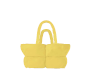 yellow puffa bag up