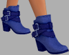 BLUE ANKLE BOOTS