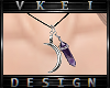 V' +Moon Necklace+