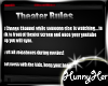 Movie Theater Rules Sign