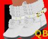 Q~ White Winter Boots