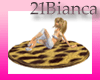 21b-tiger rug with 6 ps