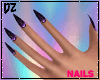 Purple Galaxy Nails