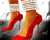 (Q) blingbling heels red