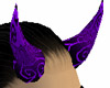 purple/blk design horns
