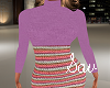 Sweater Dress-Lilac/Pink