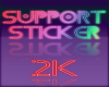 SUPPORT STICKER 2K