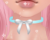 Bow Choker Blue