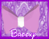 lBl purple&white bow