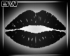 White Neon Lips Sign