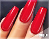 GEL Coffin Nails RED