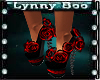 Mythala Red Roses Heels