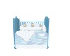 Blue Teddy Crib