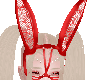 Red Laced Bunny Mask