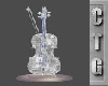 CRYSTAL VIOLIN STATUE