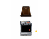 Brown kitchen stove