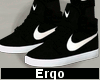 E. All black Nikes