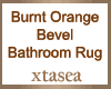 Burnt Orange Bevel Rug