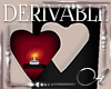 Deriv,Heart Candle Shelf