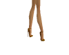 Sheer bronze heels